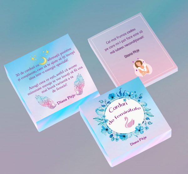 Carduri de feminitate - cartonase cu afirmatii pozitive